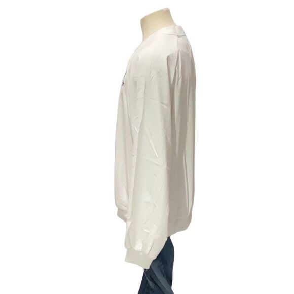 Boast VTG NWT White Pullover V Neck Tennis Sanibel Harbor Resort Wind Shirt XL - Picture 5 of 6